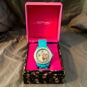 Ed Hardy Teal Watch
